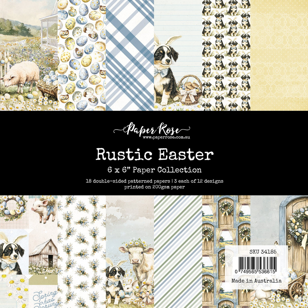 Rustic Easter 6x6 Paper Collection 34185 - Paper Rose Studio