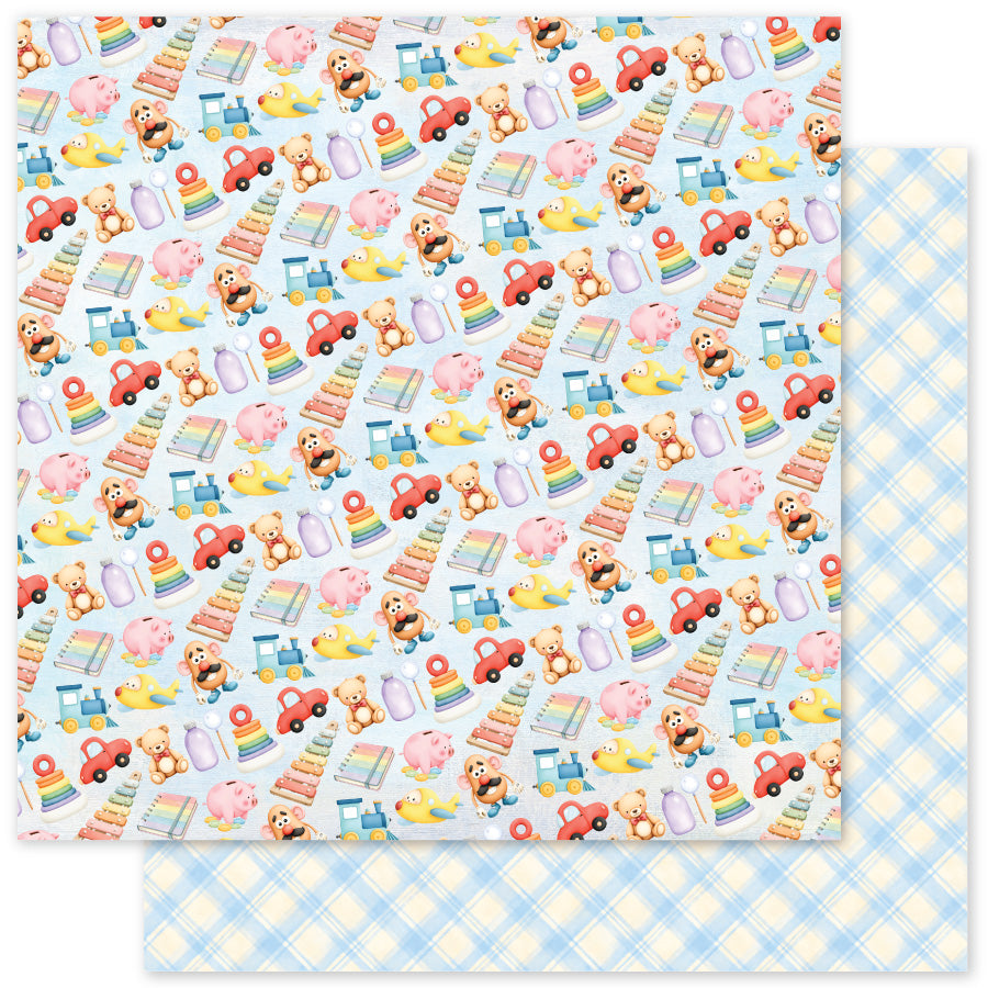 School Days Basics D 12x12 Paper (12 pc Bulk Pack) 36517
