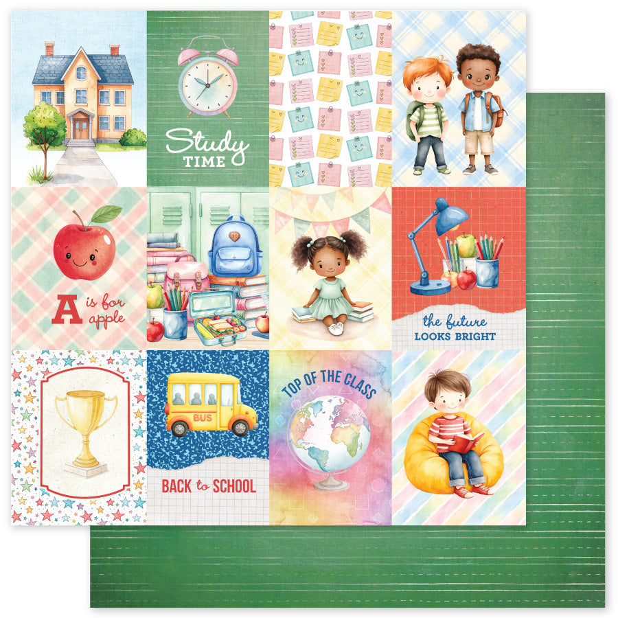 School Days C 12x12 Paper (12 pc Bulk Pack) 36481
