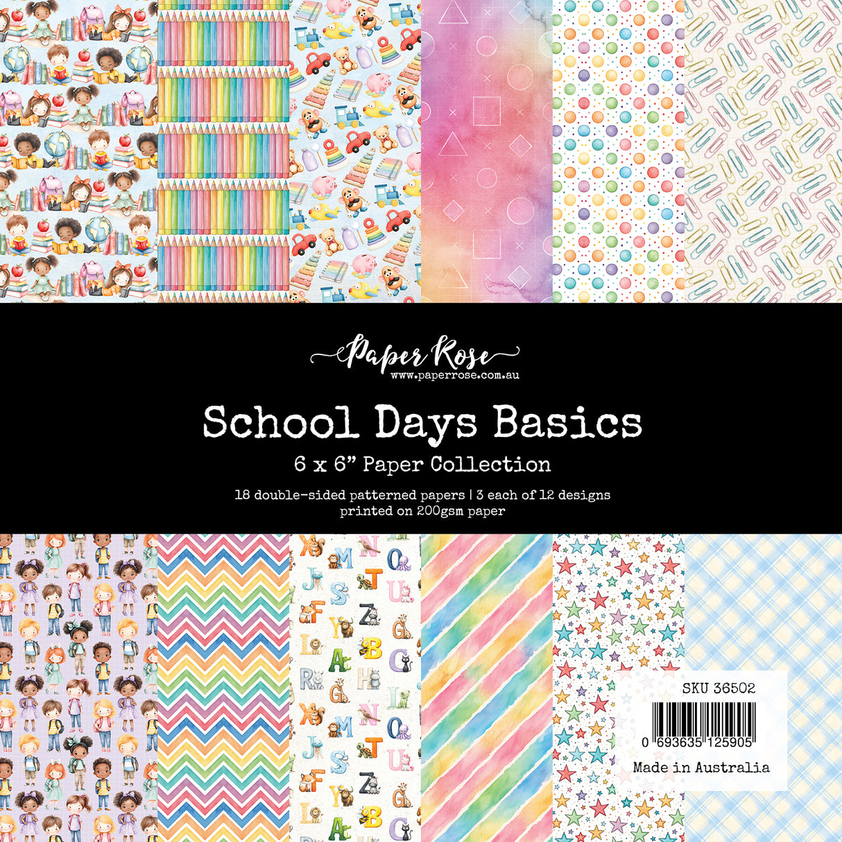 School Days Basics 6x6 Paper Collection 36502
