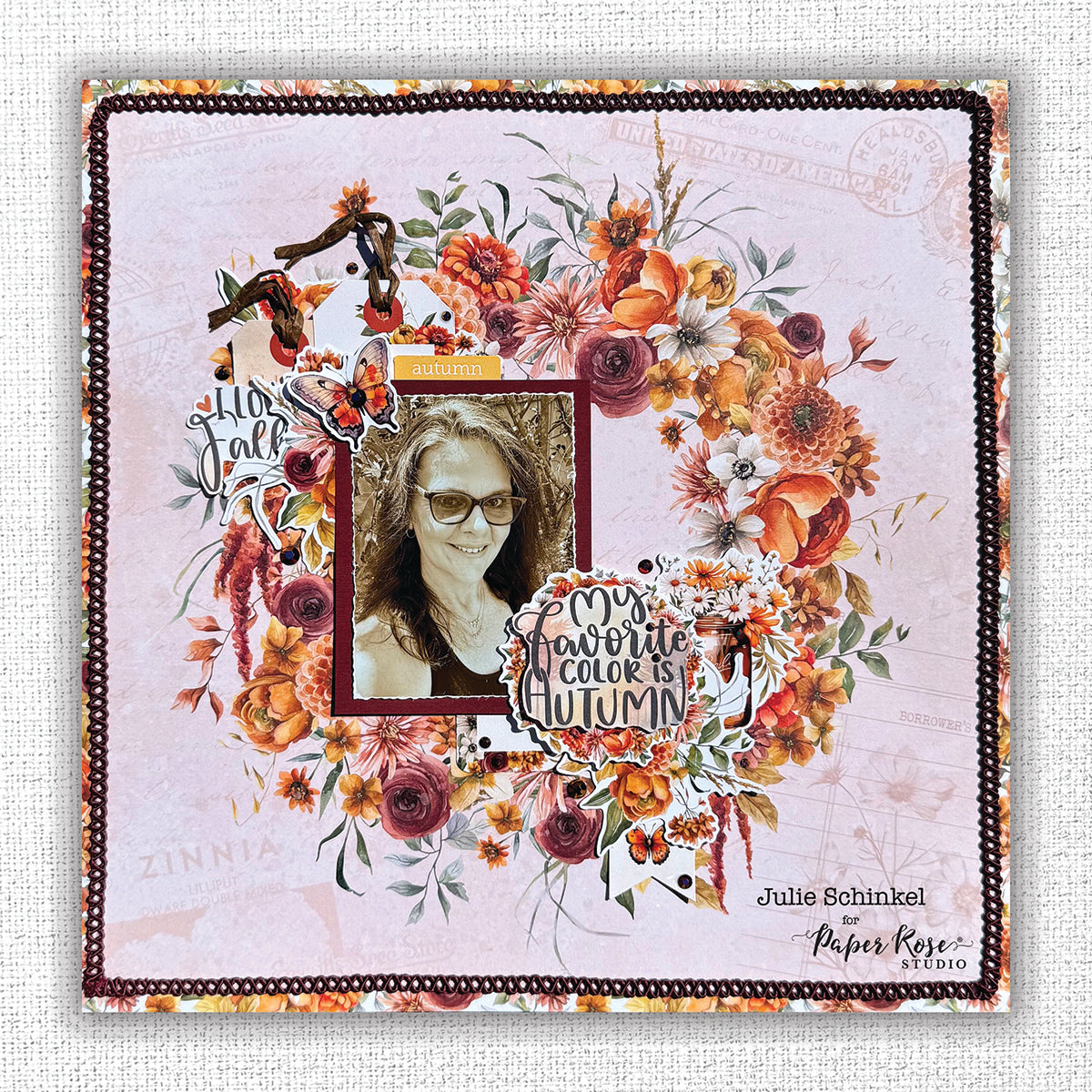 Autumn Florals Basics 12x12 Paper Collection 35451 - Paper Rose Studio
