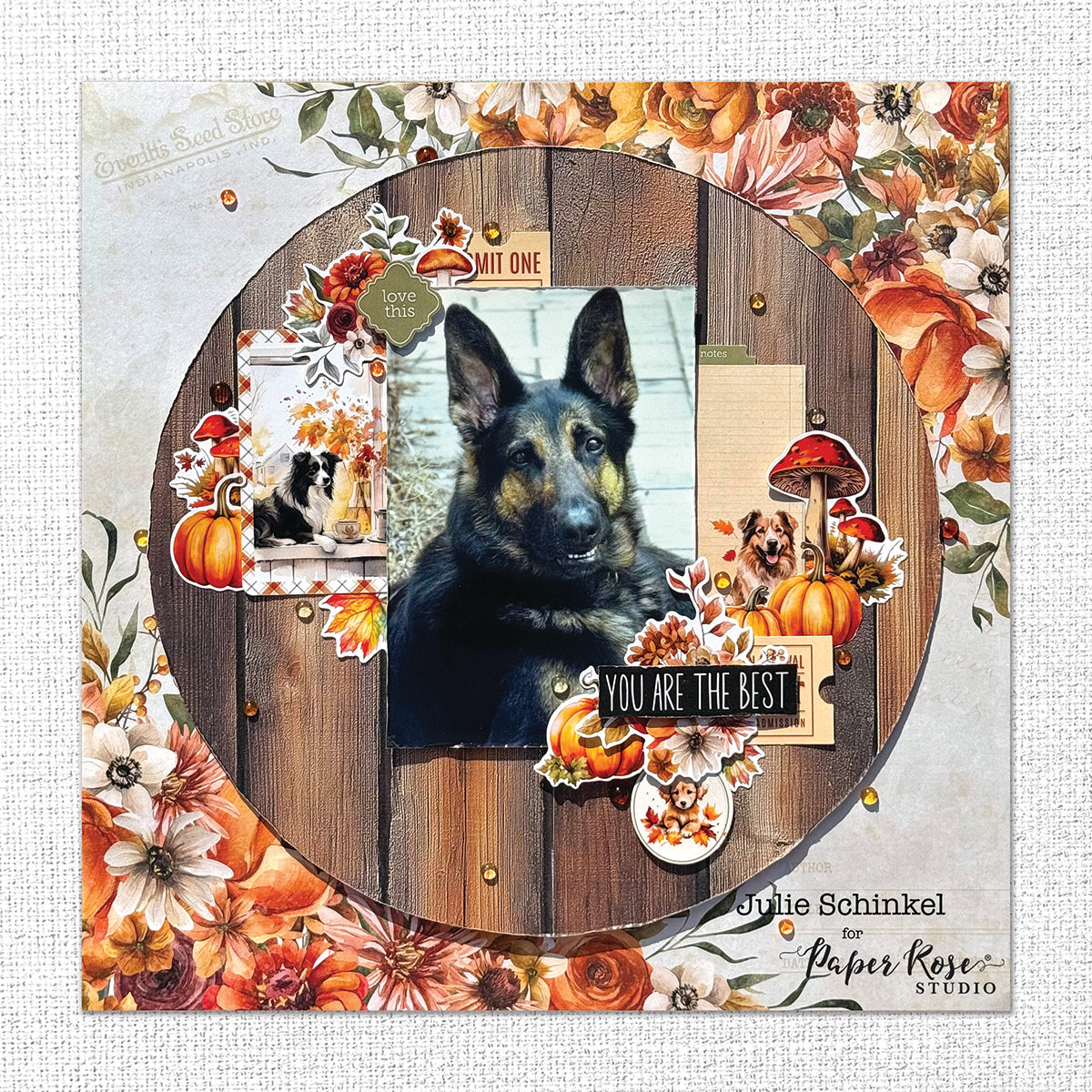 Autumn Florals Basics 12x12 Paper Collection 35451 - Paper Rose Studio