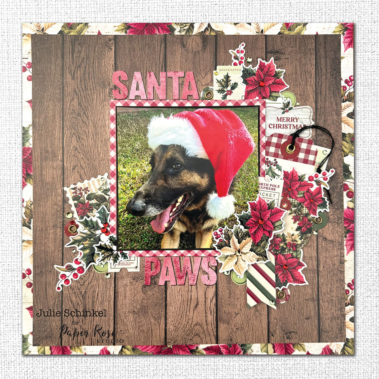 Christmas Holly Tags & Tickets Embossed Die Cuts 35169 - Paper Rose Studio