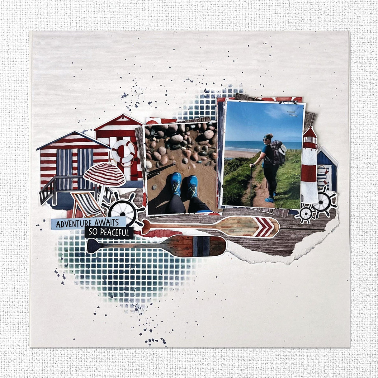 Distressed Mesh 6x6" Stencil 18126 - Paper Rose Studio