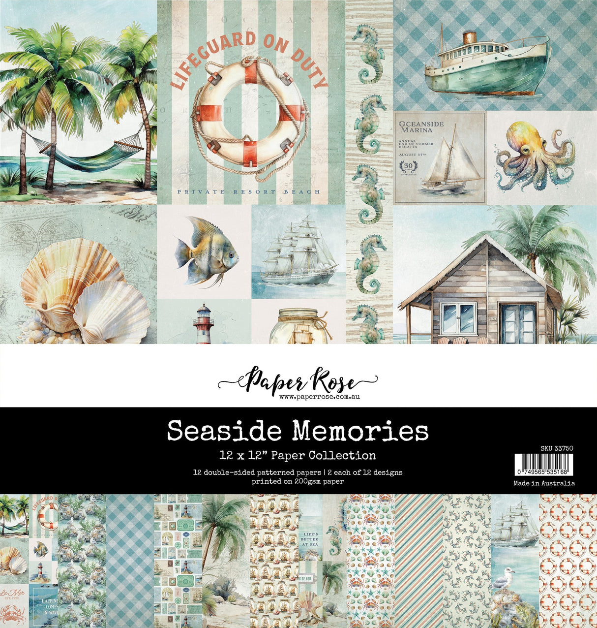 Seaside Memories 12x12 Paper Collection 33750 - Paper Rose Studio