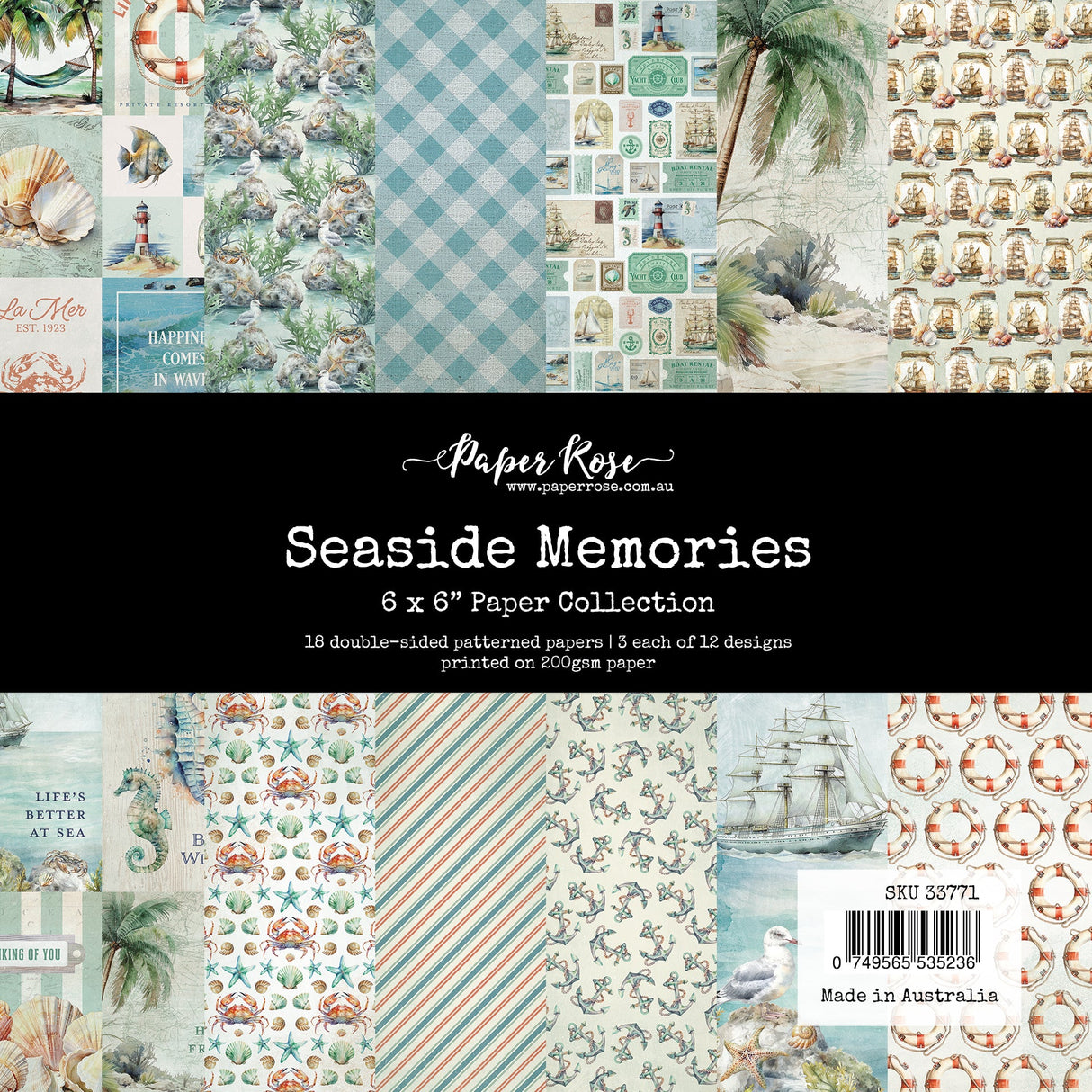 Seaside Memories 6x6 Paper Collection 33771 - Paper Rose Studio