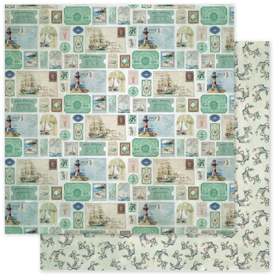 Seaside Memories C 12x12 Paper (12 pc Bulk Pack) 33759 - Paper Rose Studio