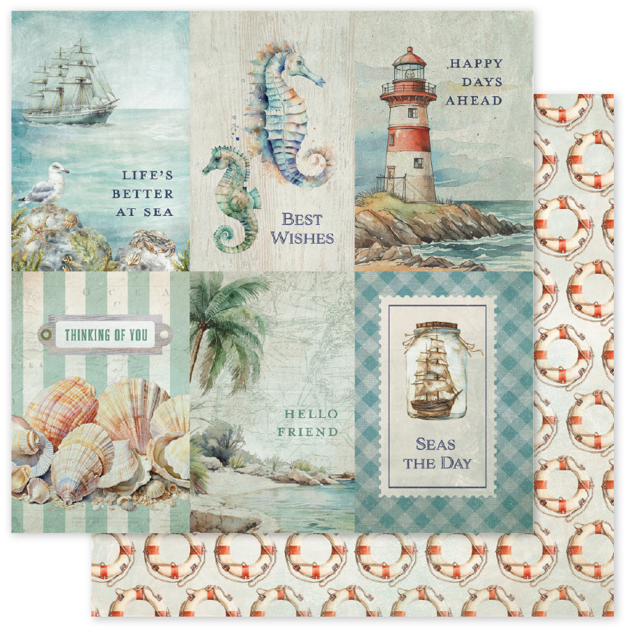 Seaside Memories D 12x12 Paper (12 pc Bulk Pack) 33762 - Paper Rose Studio