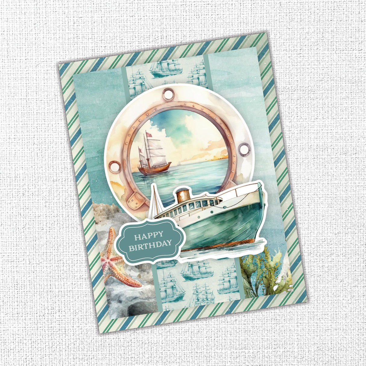 Seaside Memories 6x8" Quick Cards Kit 33804 - Paper Rose Studio