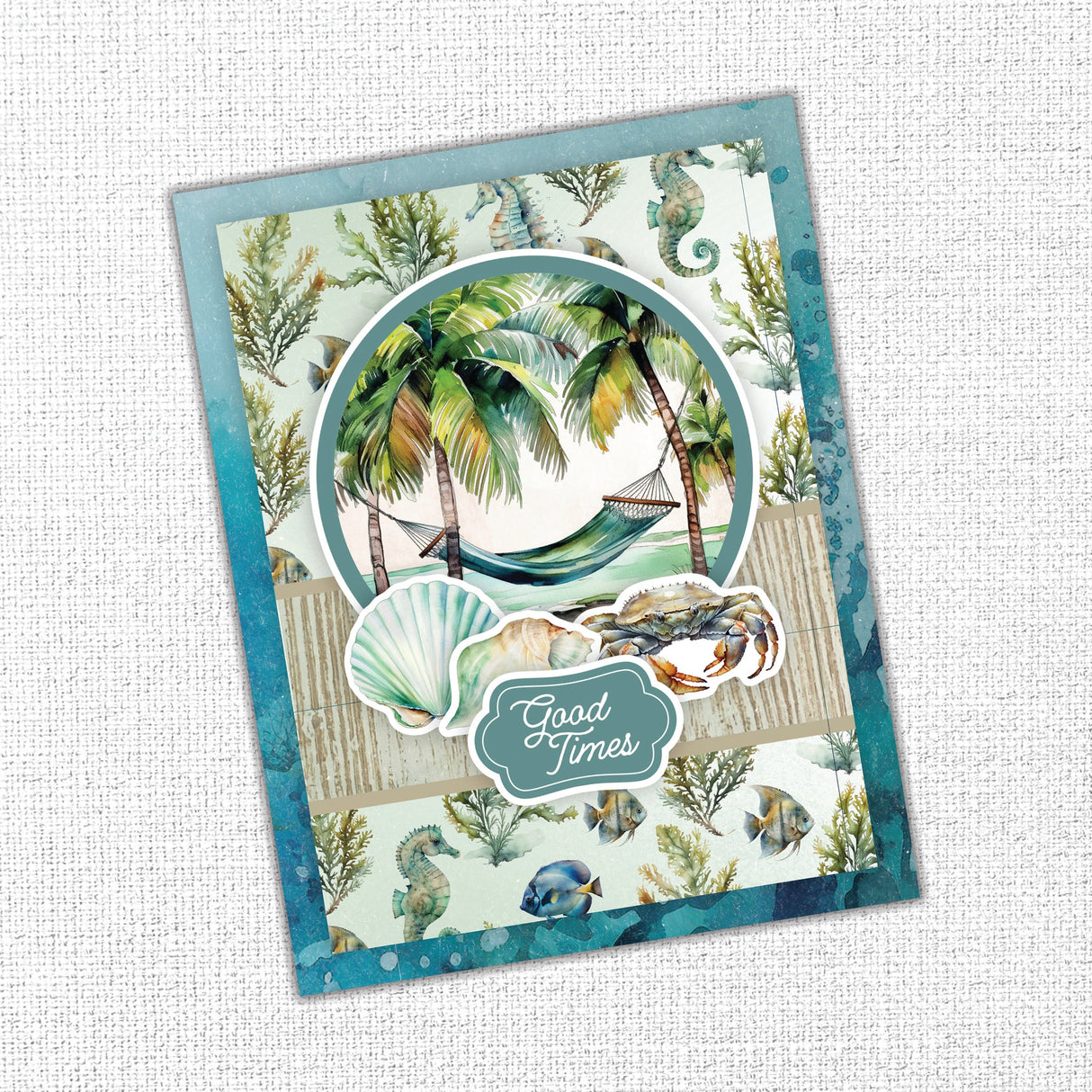Seaside Memories 6x8" Quick Cards Kit 33804 - Paper Rose Studio