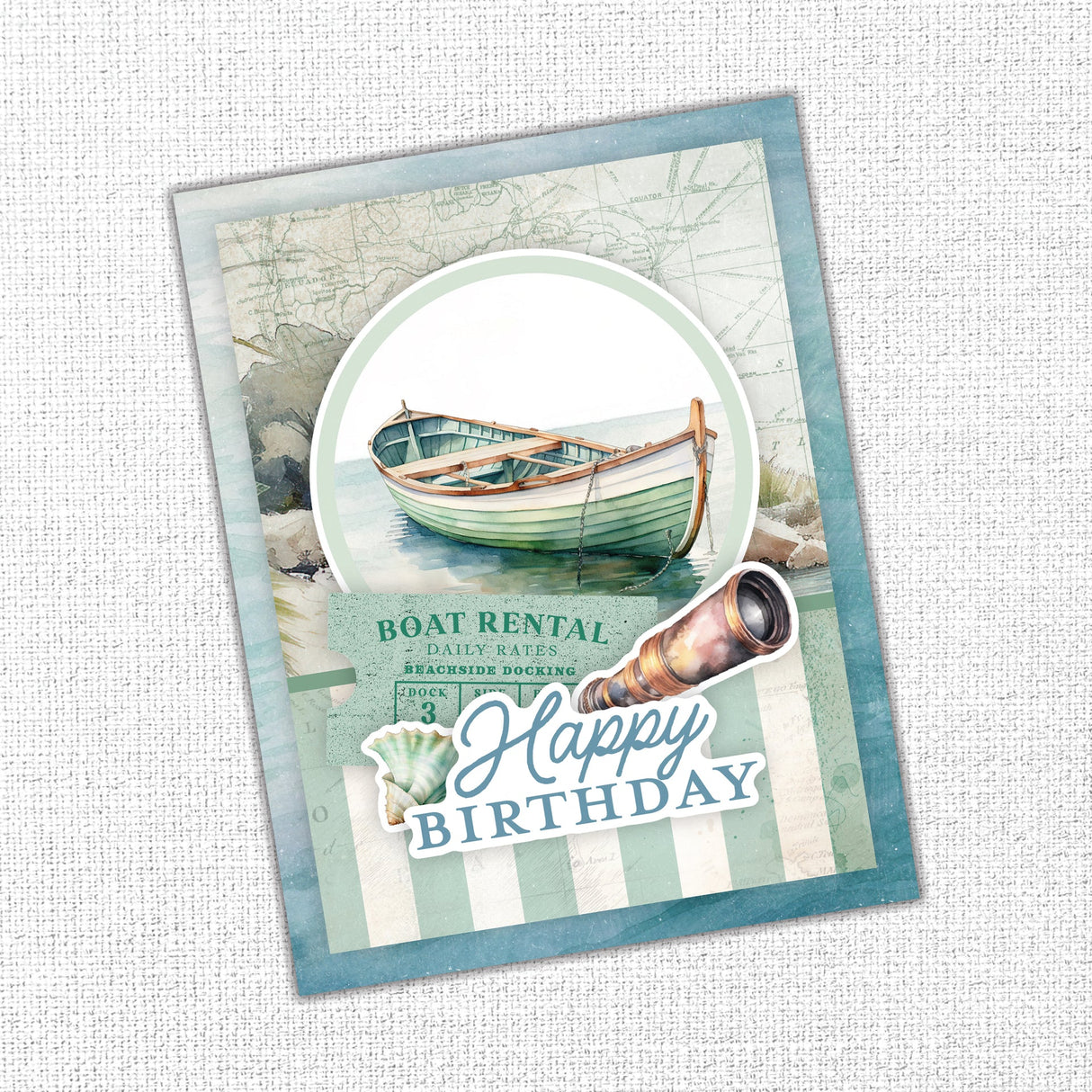 Seaside Memories 6x8" Quick Cards Kit 33804 - Paper Rose Studio