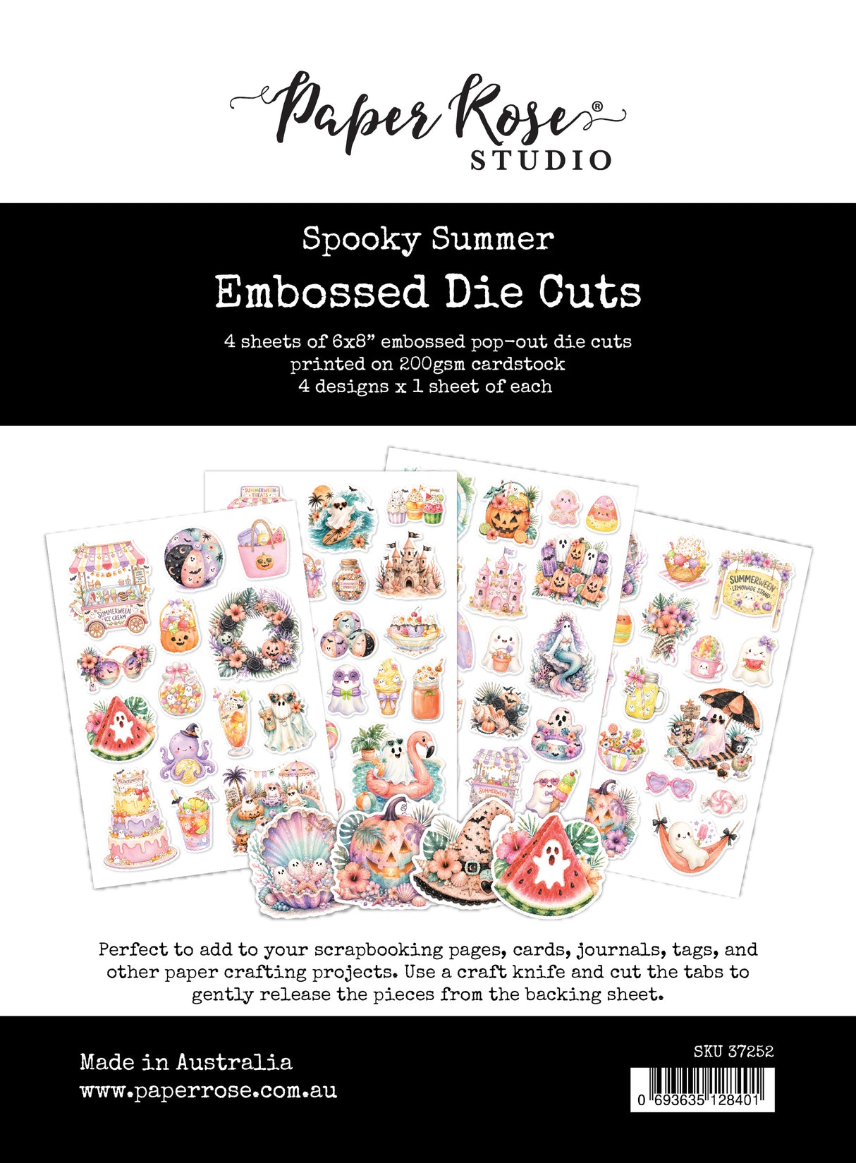 Spooky Summer 6x8 Embossed Die Cuts 37252