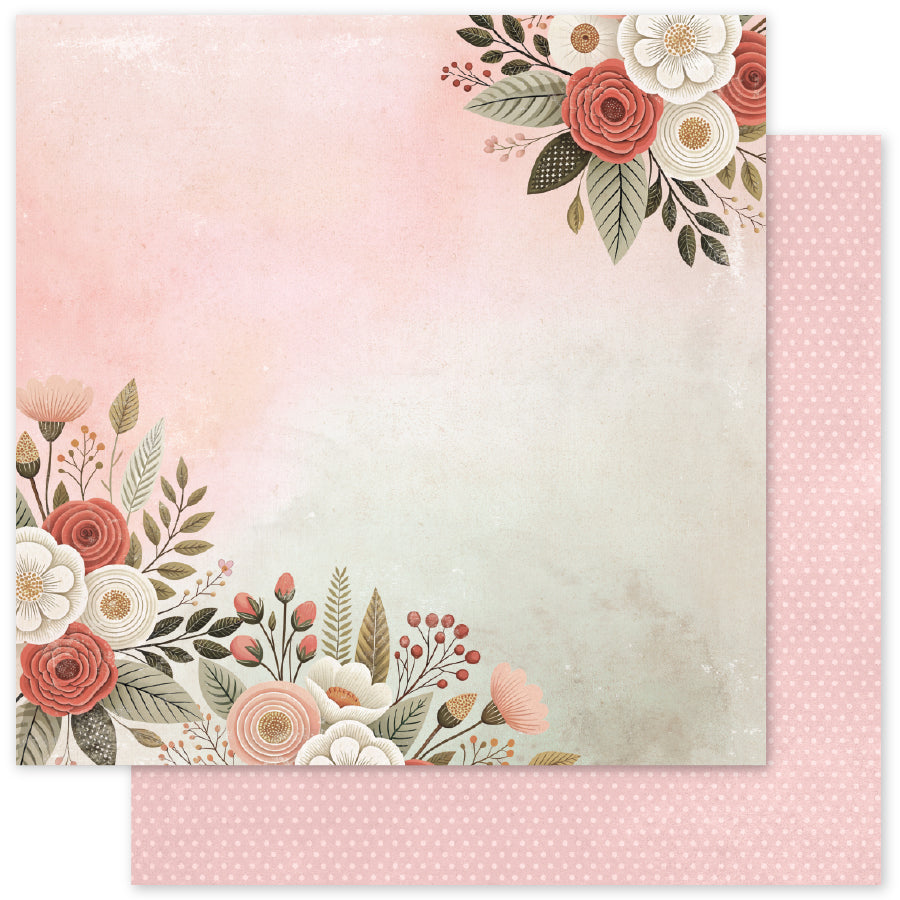Strawberry Friends Basics B 12x12 Paper (12pc Bulk Pack) 34890 - Paper Rose Studio