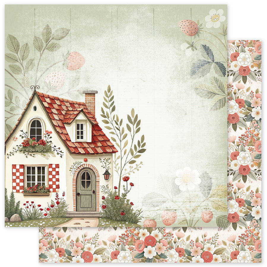 Strawberry Friends C 12x12 Paper (12pc Bulk Pack) 34869 - Paper Rose Studio