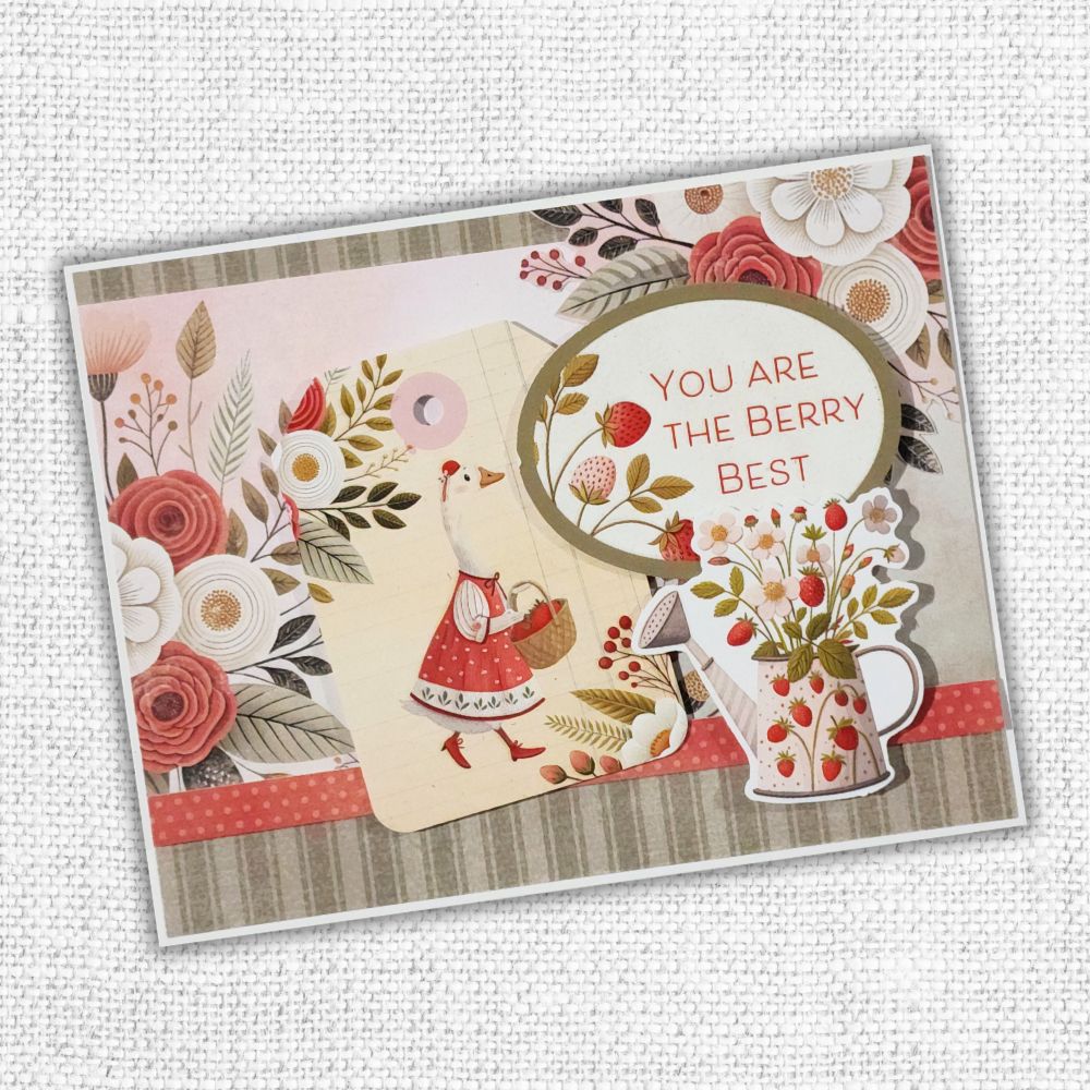 Papercuts Cardmaking Kit - Strawberry Friends 34920 - Paper Rose Studio