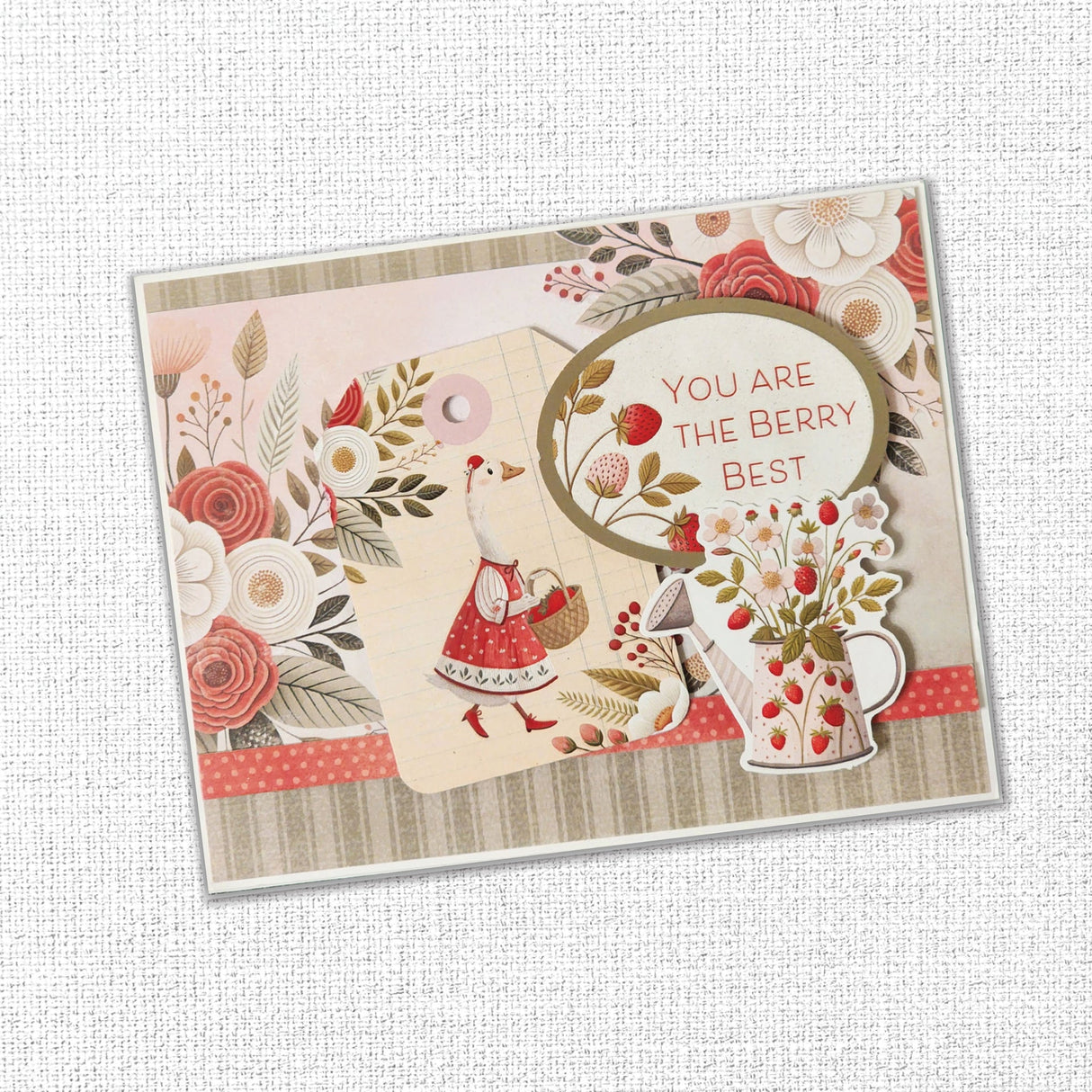 Papercuts Cardmaking Kit - Strawberry Friends 34920 - Paper Rose Studio