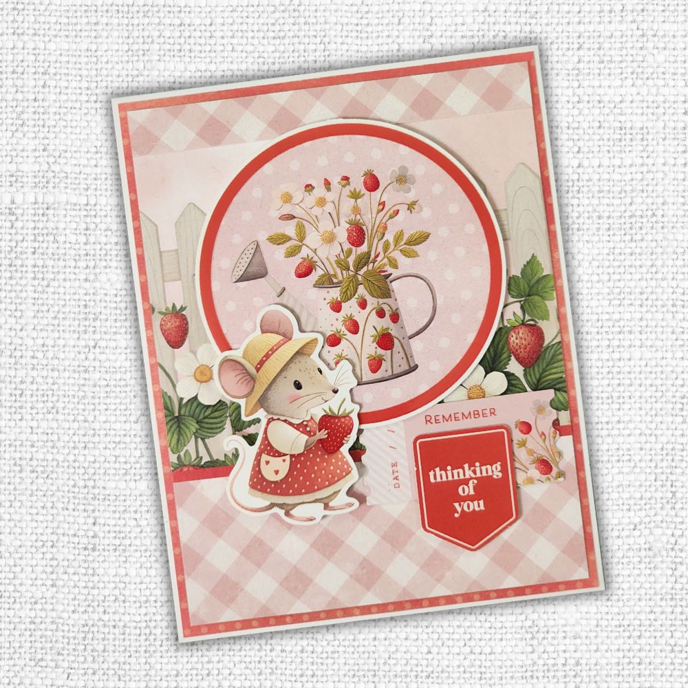 Strawberry Friends 6x8" Quick Cards Collection 34914 - Paper Rose Studio