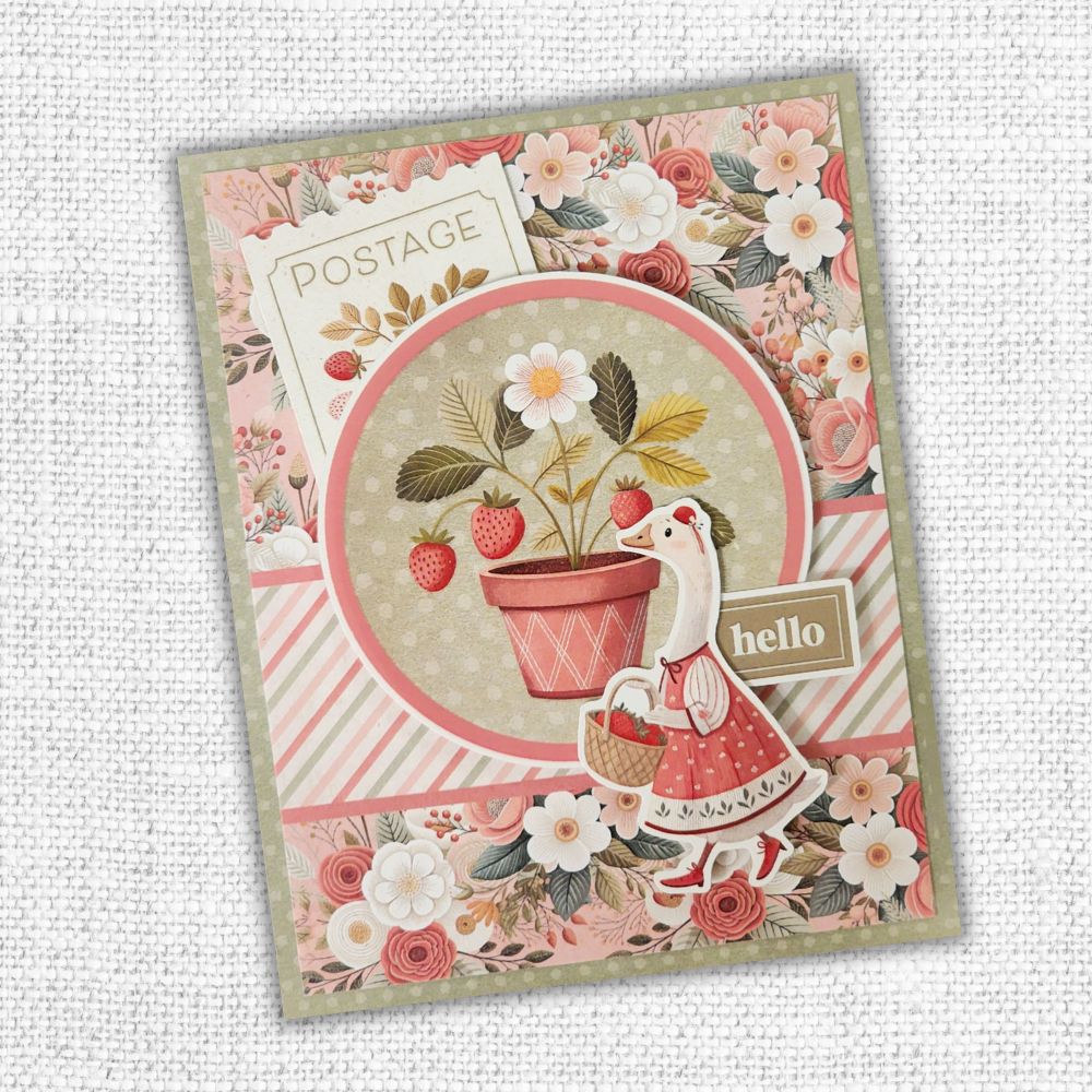 Strawberry Friends 6x8" Quick Cards Collection 34914 - Paper Rose Studio
