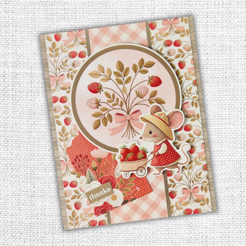 Strawberry Friends 6x8" Quick Cards Collection 34914 - Paper Rose Studio
