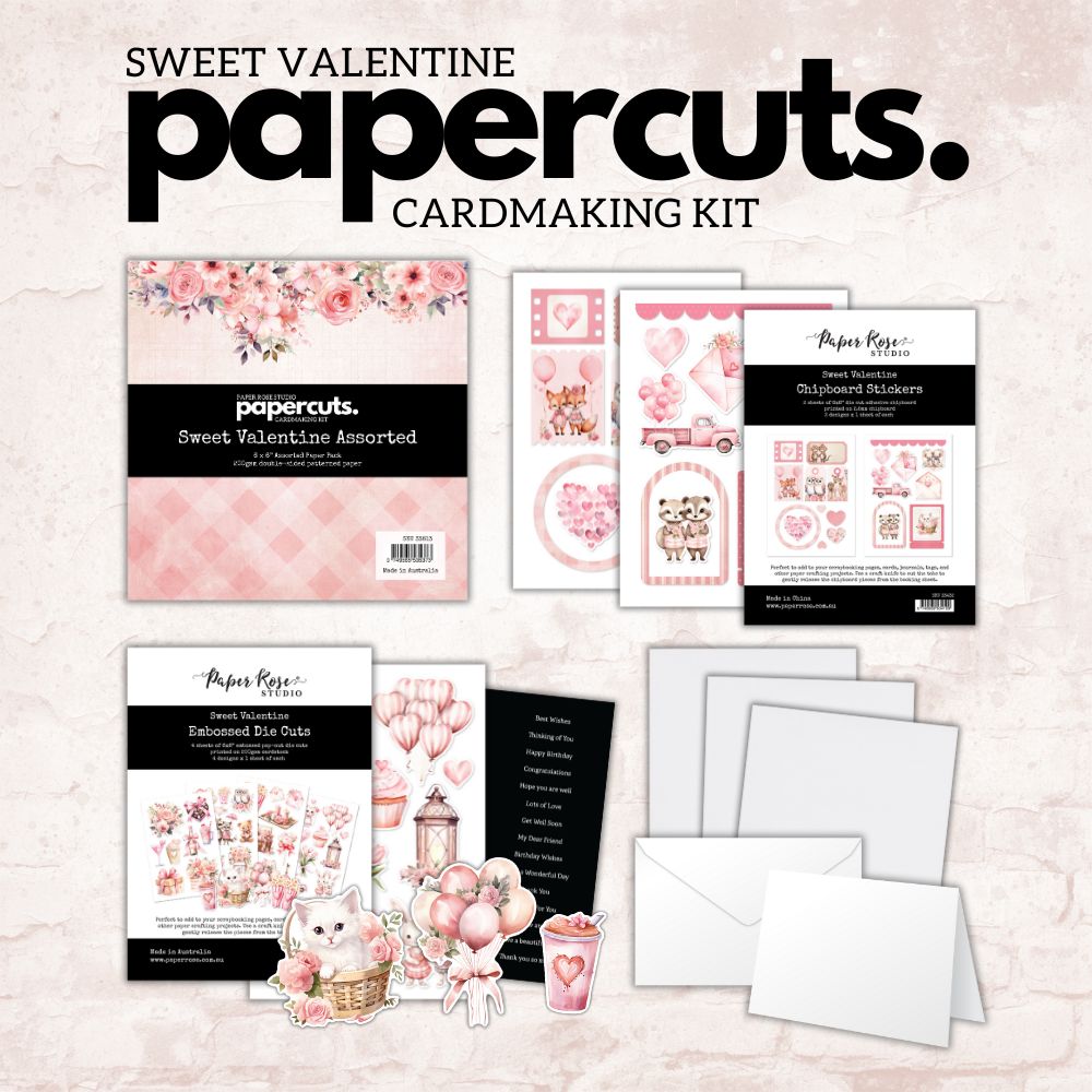 Papercuts Cardmaking Kit - Sweet Valentine 33813 - Paper Rose Studio