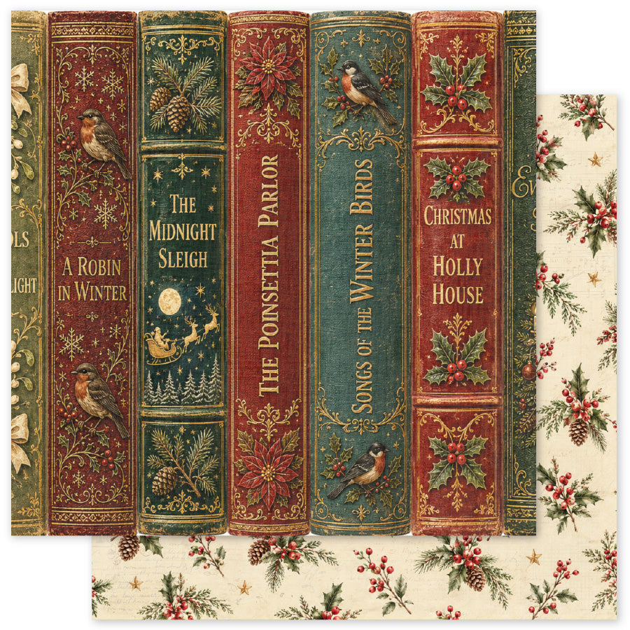 The Christmas Library A 12x12 Paper (12 pc Bulk Pack) 37549