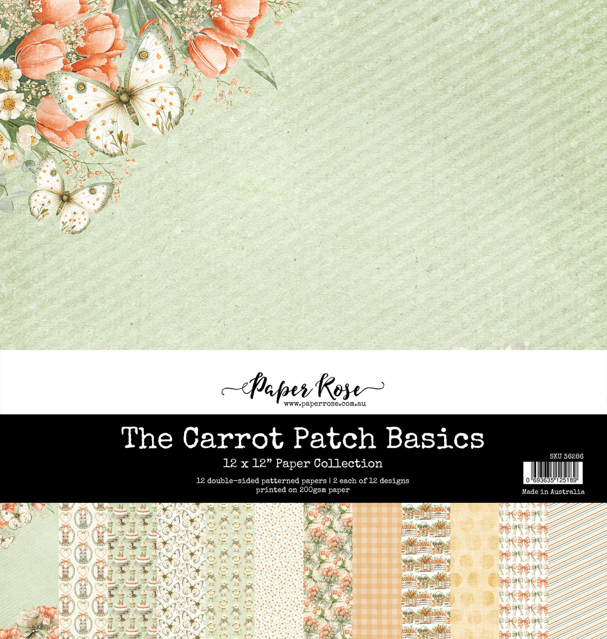 The Carrot Patch Basics 12x12 Paper Collection 36286 - Paper Rose Studio