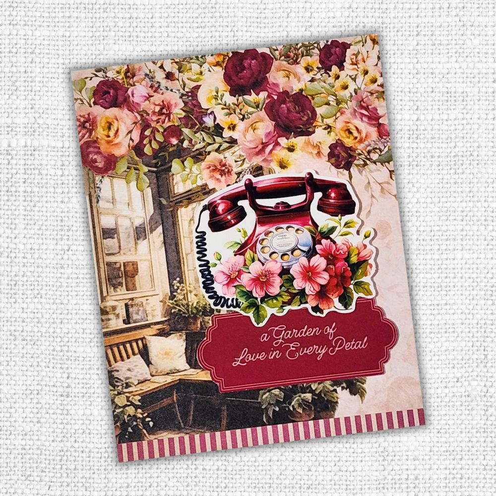 Papercuts Cardmaking Kit - Vintage Rose Papercuts Kit 33810 - Paper Rose Studio