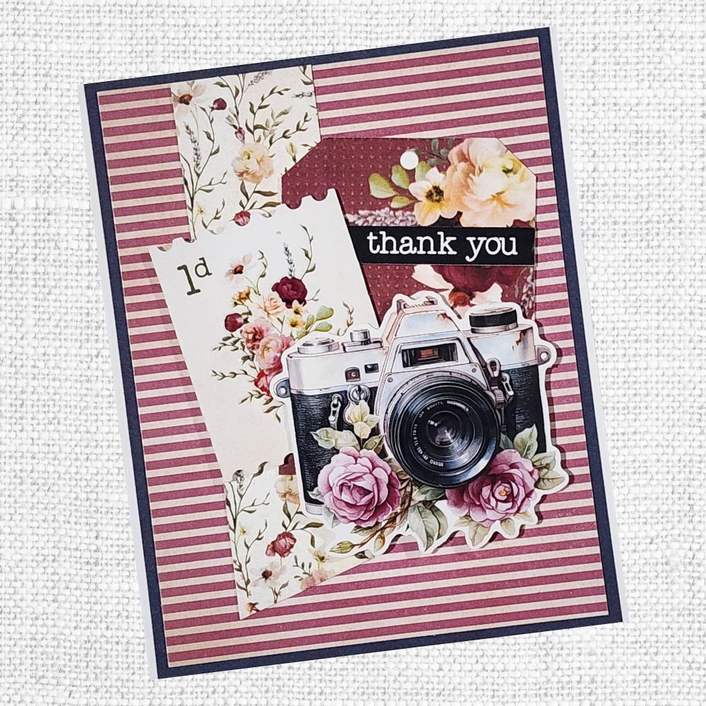 Papercuts Cardmaking Kit - Vintage Rose Papercuts Kit 33810 - Paper Rose Studio