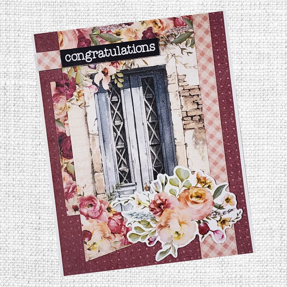 Papercuts Cardmaking Kit - Vintage Rose Papercuts Kit 33810 - Paper Rose Studio