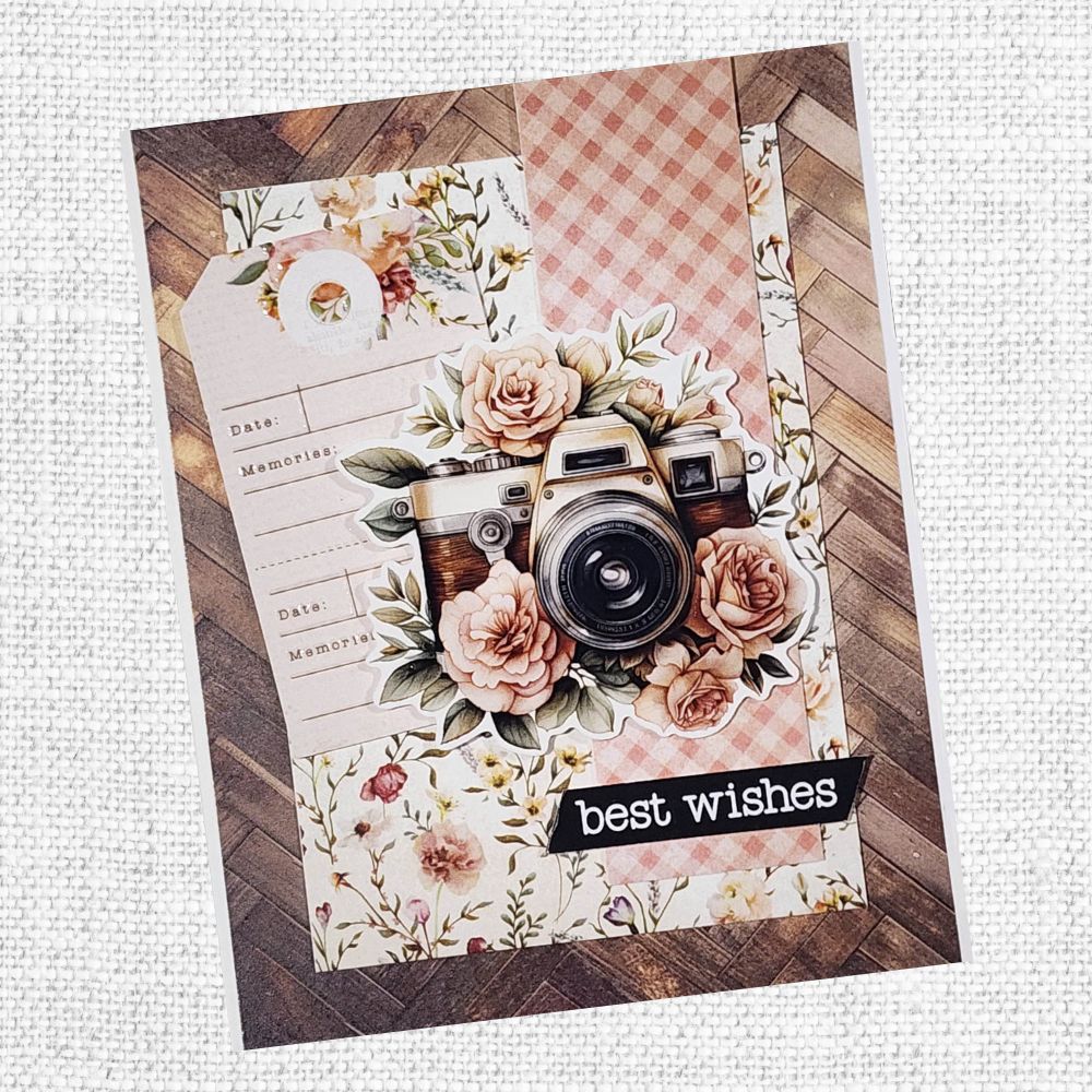 Papercuts Cardmaking Kit - Vintage Rose Papercuts Kit 33810 - Paper Rose Studio