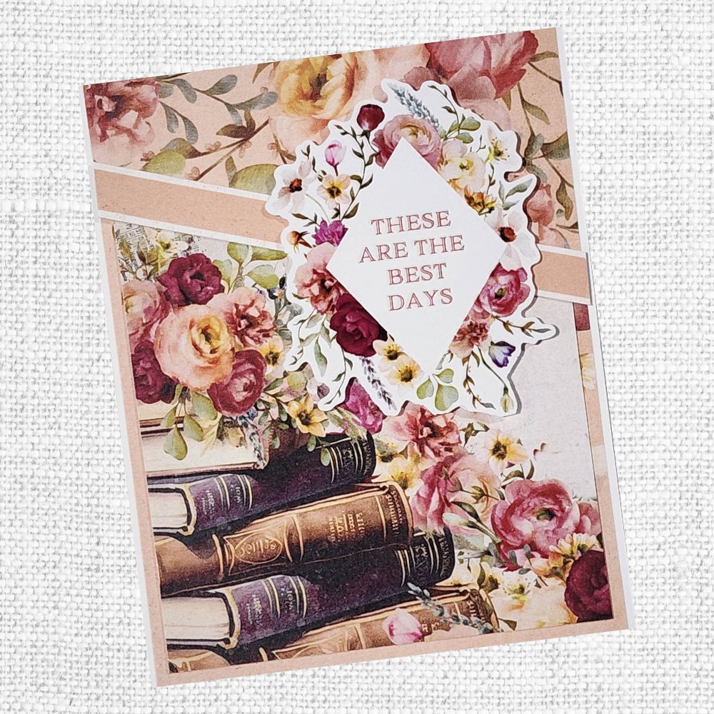 Papercuts Cardmaking Kit - Vintage Rose Papercuts Kit 33810 - Paper Rose Studio