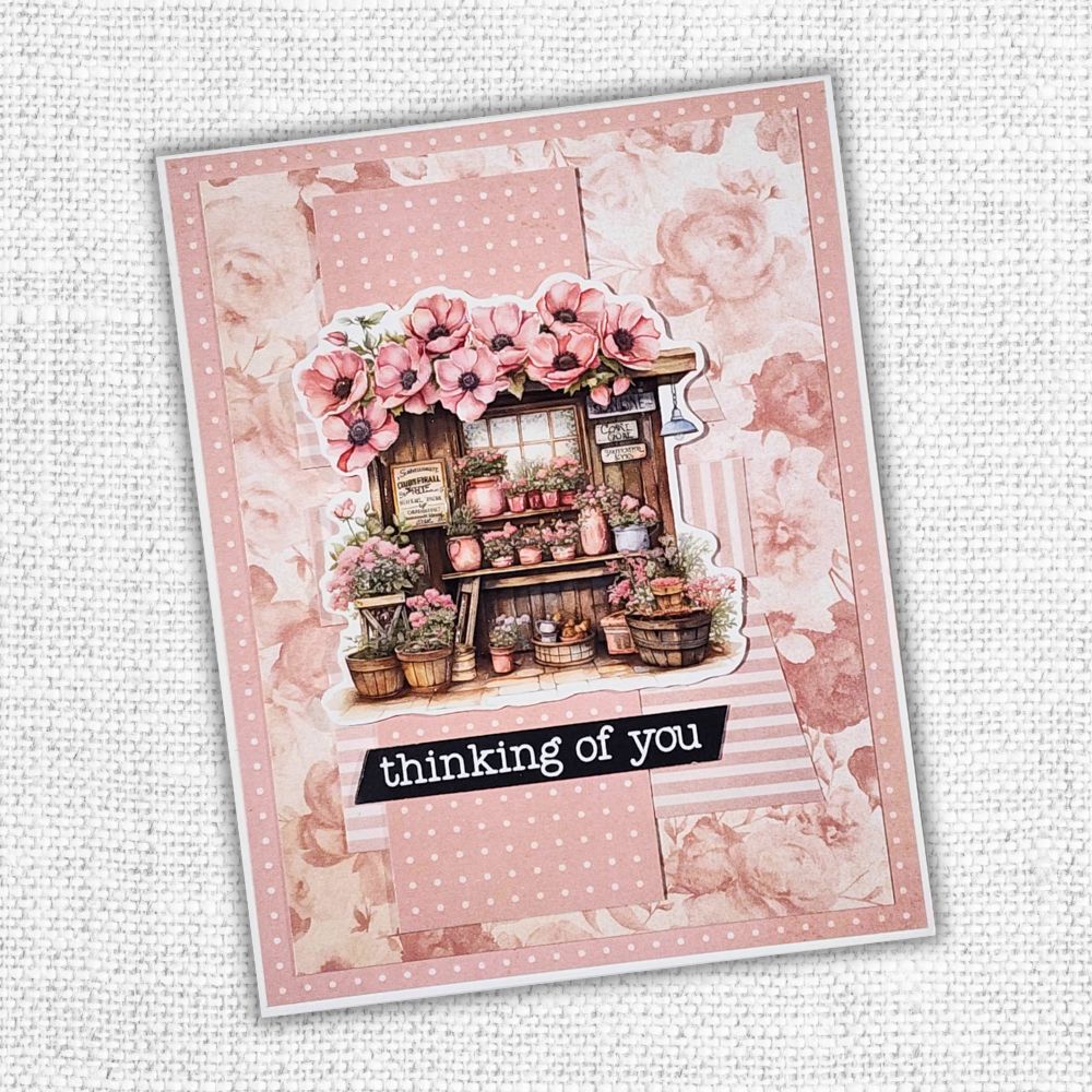 Papercuts Cardmaking Kit - Vintage Rose Papercuts Kit 33810 - Paper Rose Studio