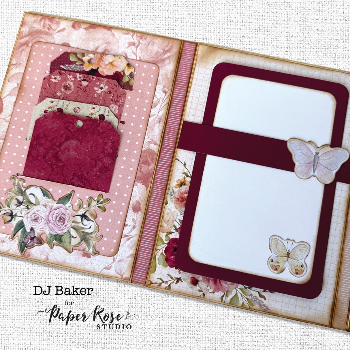 Vintage Rose Embossed Die Cuts 33645 - Paper Rose Studio