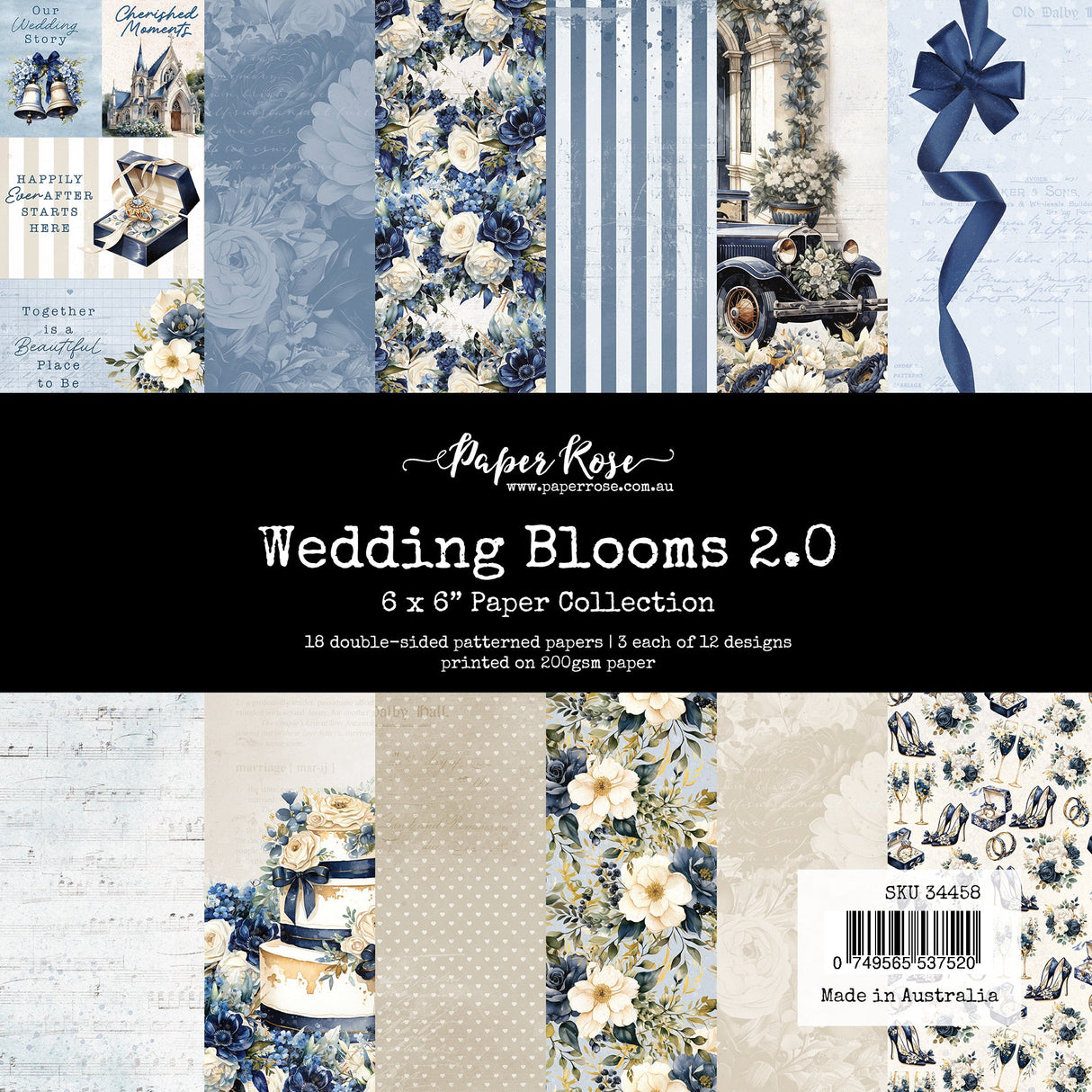 Wedding Blooms 2.0 6x6 Paper Collection 34458 - Paper Rose Studio