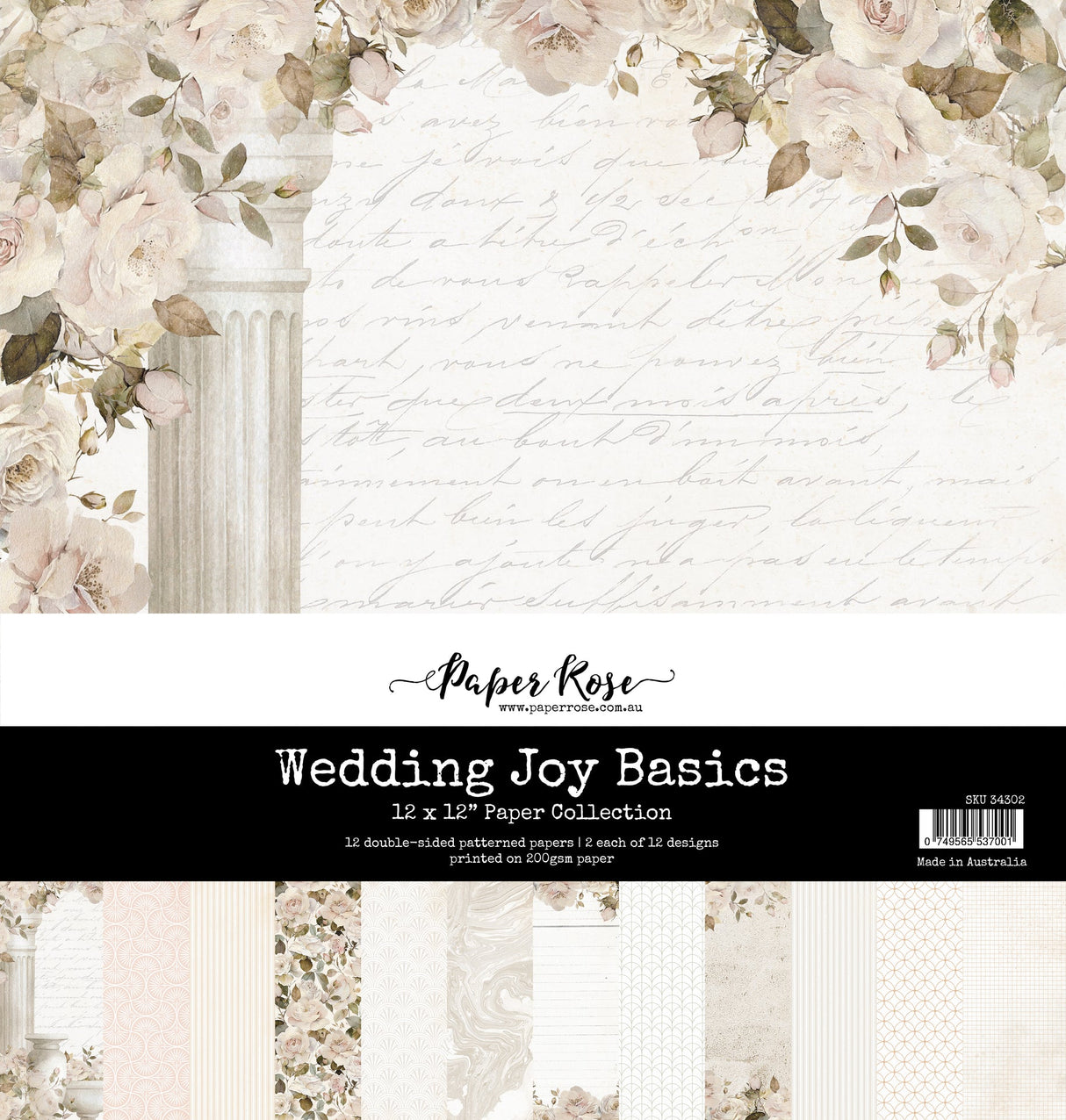 Wedding Joy Basics 12x12 Paper Collection 34302 - Paper Rose Studio