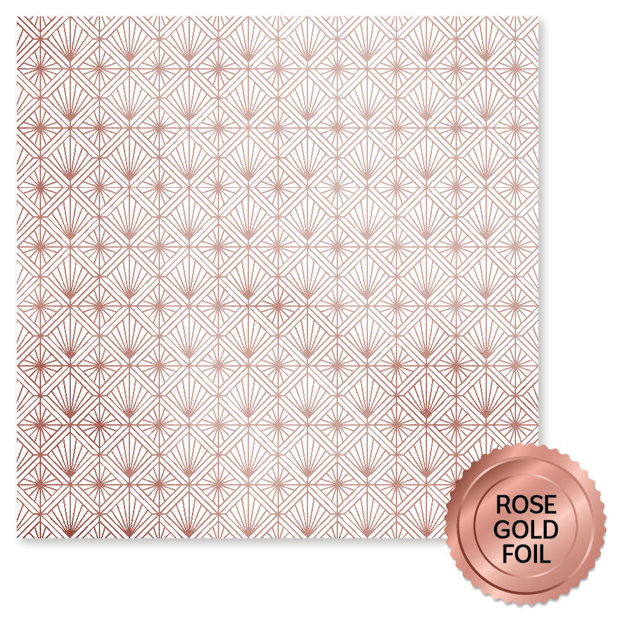 Wedding Joy Rose Gold Foil B 12x12 Paper (6pc Bulk Pack) 34563 (Copy) - Paper Rose Studio