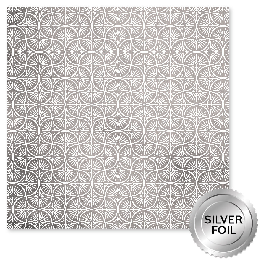 Wedding Joy Silver Foil A 12x12 Paper (6pc Bulk Pack) 34536 - Paper Rose Studio