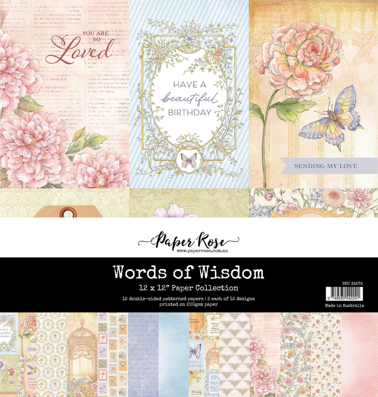 Words of Wisdom 12x12 Paper Collection 35572