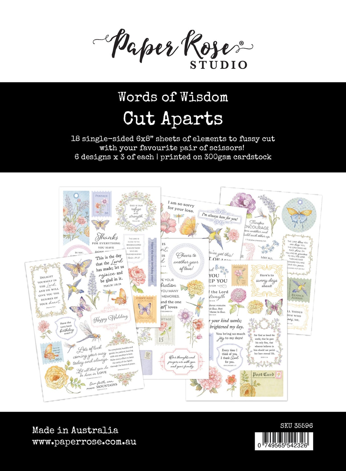 Words of Wisdom Cut Aparts 35596 - Paper Rose Studio