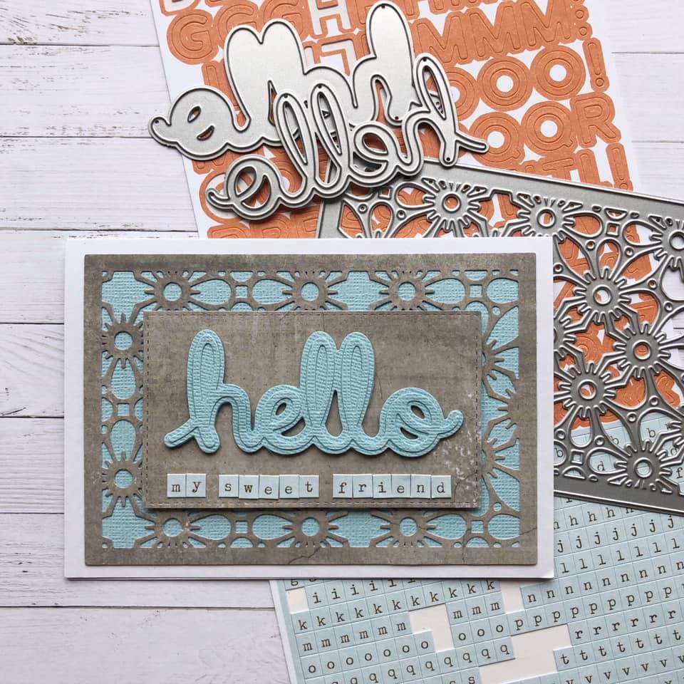 Amelia Decorative Background Metal Cutting Die 18469 - Paper Rose Studio