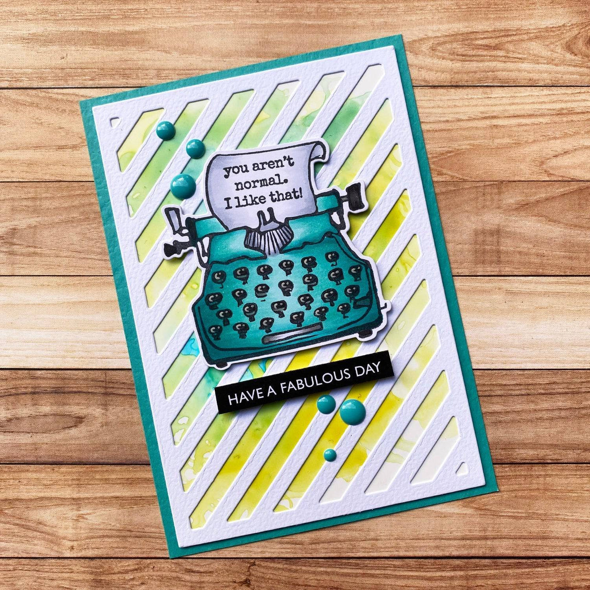 Arty Love Typed Sentiments 4x4" Clear Stamp Set 18009 - Paper Rose Studio