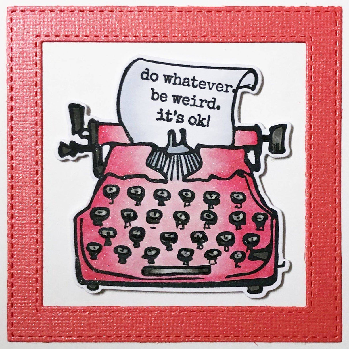 Arty Love Typed Sentiments 4x4" Clear Stamp Set 18009 - Paper Rose Studio