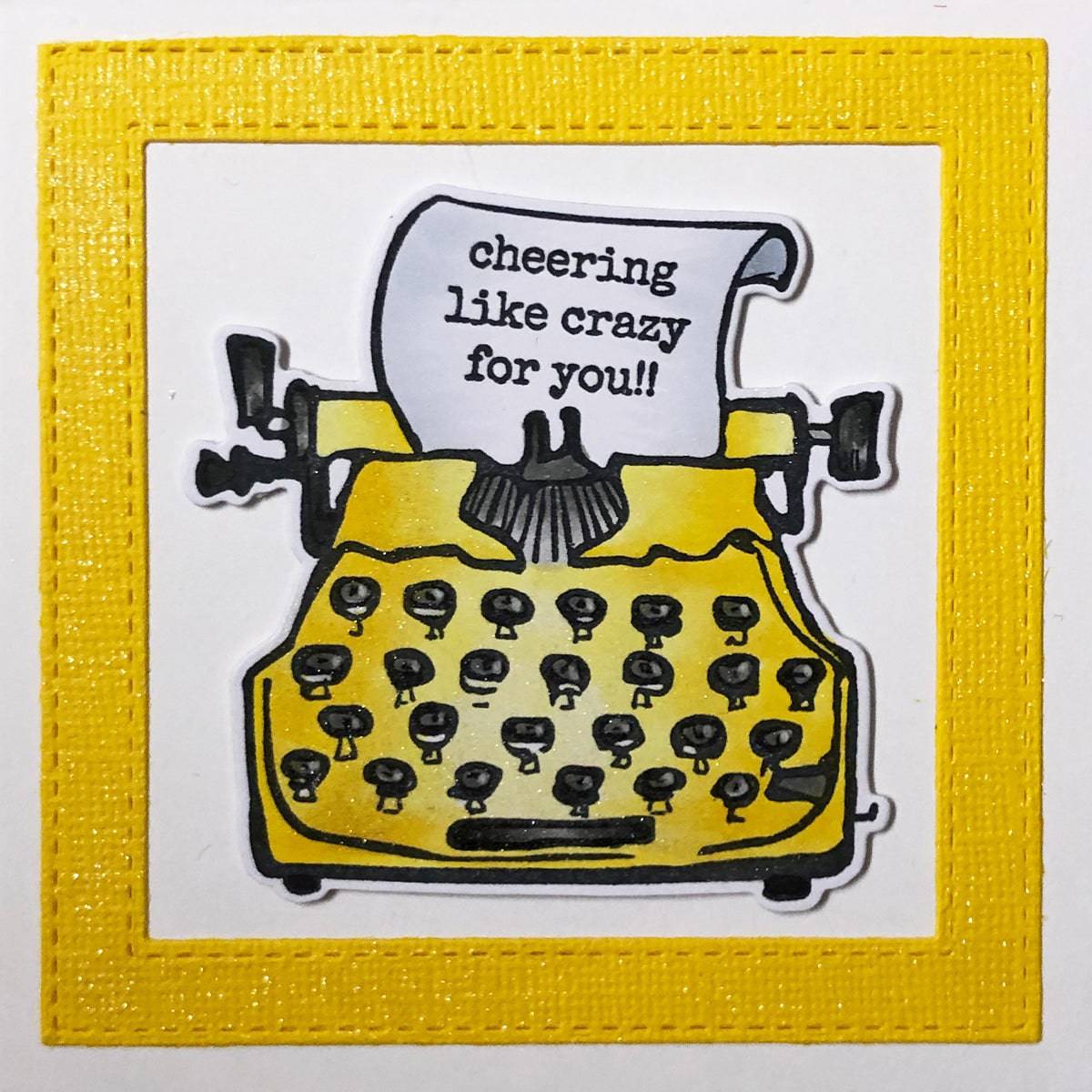 Arty Love Typed Sentiments 4x4" Clear Stamp Set 18009 - Paper Rose Studio