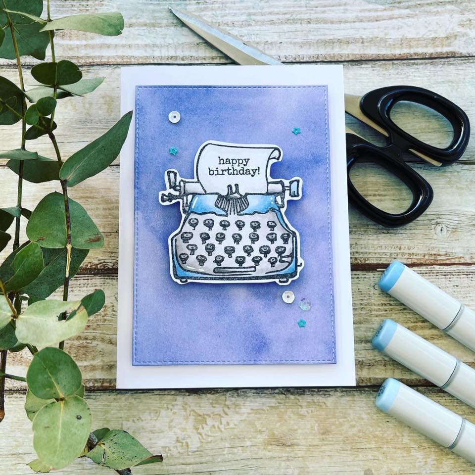 Arty Love Typed Sentiments 4x4" Clear Stamp Set 18009 - Paper Rose Studio