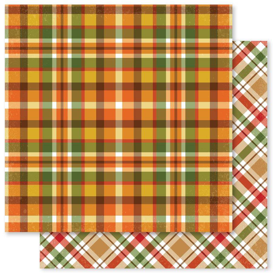 Autumn Plaid B 12x12 Paper (12pc Bulk Pack) 20267 - Paper Rose Studio