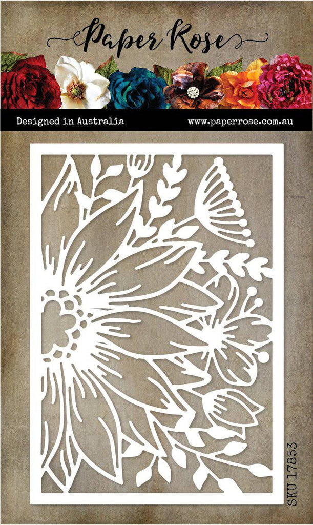 Blooming Flowers Background Metal Die Set 17853 - Paper Rose Studio
