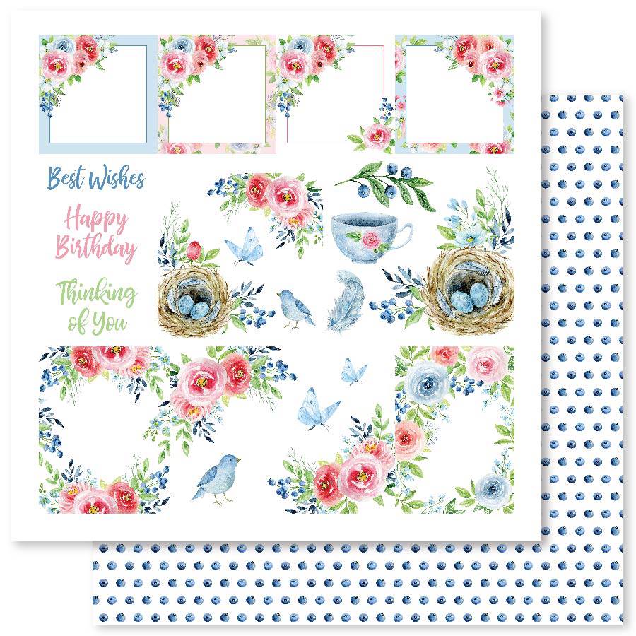 Bluebird Song C 12x12 Paper (12pc Bulk Pack) 26941 - Paper Rose Studio