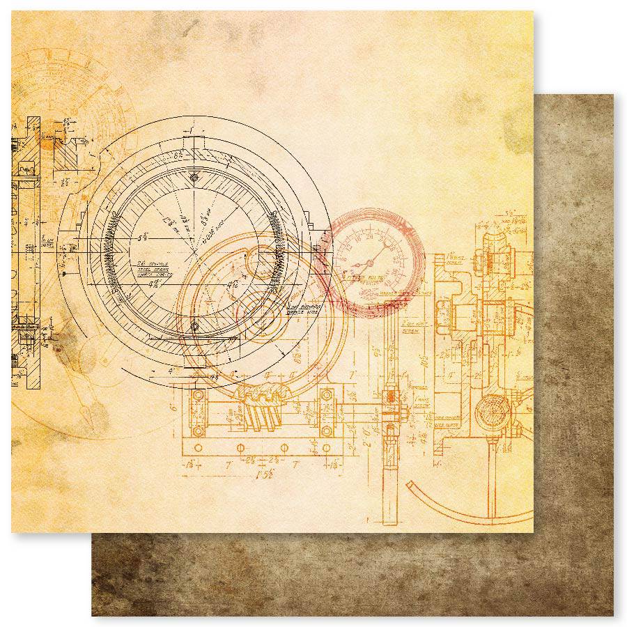 Blueprints D 12x12 Paper (12pc Bulk Pack) 26995 - Paper Rose Studio