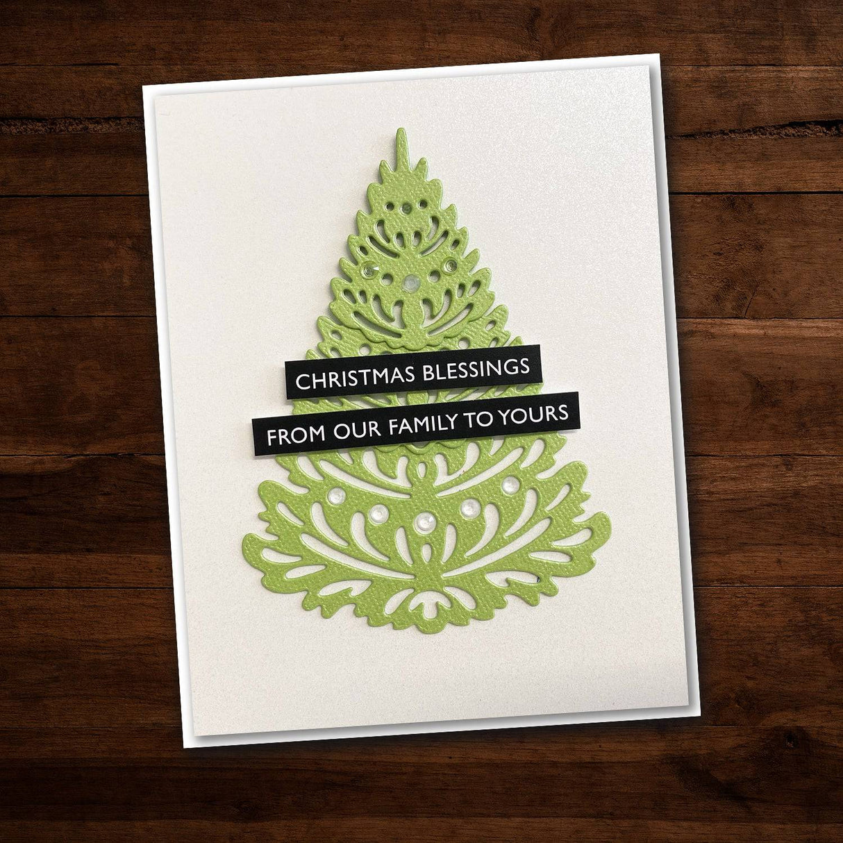 Christmas Fir Tree Large Metal Cutting Die 20589 - Paper Rose Studio