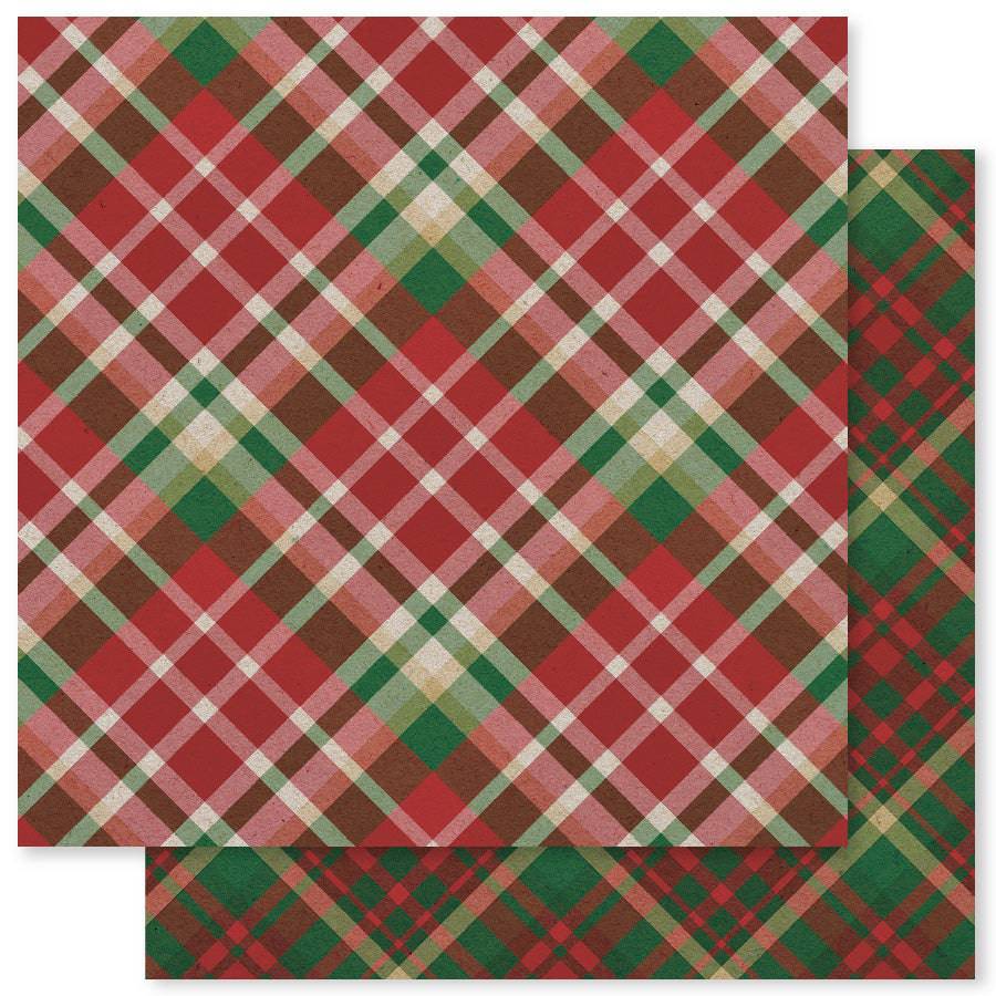 Christmas Plaid 12x12 Paper Collection 19958 - Paper Rose Studio